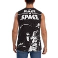 thumbnail image 4 of Bixox Men's The Race to Space Printed Shirt Sleeveless Fitness Tank Top-X-Large, 4 of 7