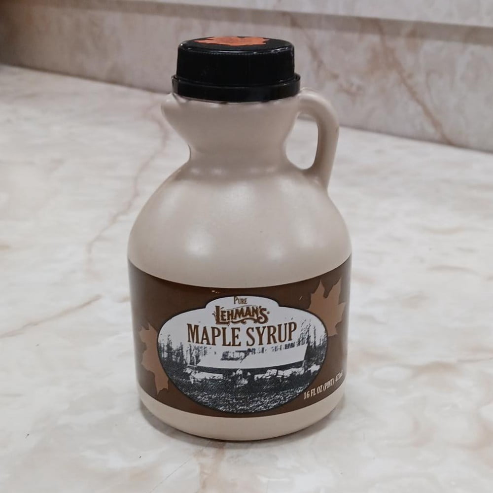 Lehman's Real Pure Maple Syrup U.S. Grade A Medium Amber 1 Pint Jug