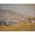 thumbnail image 2 of Jan Ciągliński 14x12 Black Ornate Wood Framed Double Matted Museum Art Print Titled: Yalta; the Cycle ‘From the Travel to the Crimea’ (1904), 2 of 5