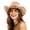 Beige, variant on Wide Brim Western Cowboy Hat For Outdoor Rolled Brim Festival Fedora Beige