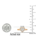 thumbnail image 5 of Dazzlingrock Collection Round White Diamond Heart Promise Ring for Women (0.10 ctw, Color I-J, Clarity I2-I3) in 10K Rose Gold, Size 7, 5 of 6