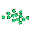 thumbnail image 2 of 56ct Green Shiny Finish Glass Heart Christmas Ornaments - 1.75" (45mm), 2 of 3
