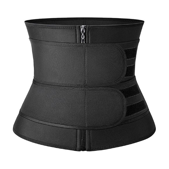 Cinturón moldeador de cintura con cremallera doble para mujer, corsé moldeador de cintura, cinturón deportivo para fitness