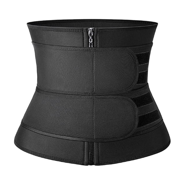 Cinturón moldeador de cintura con cremallera doble para mujer, corsé moldeador de cintura, cinturón deportivo para fitness