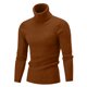 thumbnail image 1 of Gibobby Suéter cuello alto hombre Suéteres de punto trenzado para hombre, cuello alto, ajuste holgado, manga larga, suéter grueso de invierno(Café,XG), 1 of 5