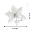 thumbnail image 4 of 36pcs adornos de flores de Navidad brillo adorno de flores artificiales para árbol, 4 of 5