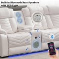 Othniel Power Reclining Sectional Couch with Bass Speaker Ambient Light