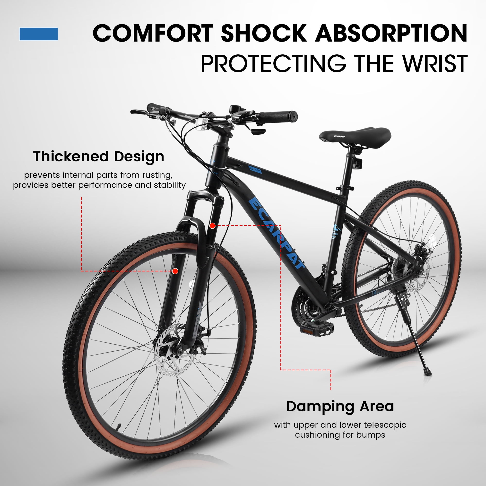 POVANLI 24" Mountain Bike for Men and Women