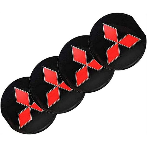 4 Pcs Wheel Center Caps for Mitsubishi Hub Center Cover 56mm Wheel Hub Cover Wheel Centre Cap Waterproof Wear Resistant with Logo Decoration Styling Sticker