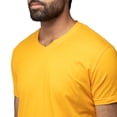 thumbnail image 4 of X RAY JEANS Mens Basic V-Neck Short Sleeve T-Shirt, Saffron, XS, 4 of 4