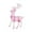 Pink-PK-home supplies, variant on LEFTHIGH Home Large Reindeer Ornament Desktop Decor for Christmas Wedding Crystal Pendant Room Decor