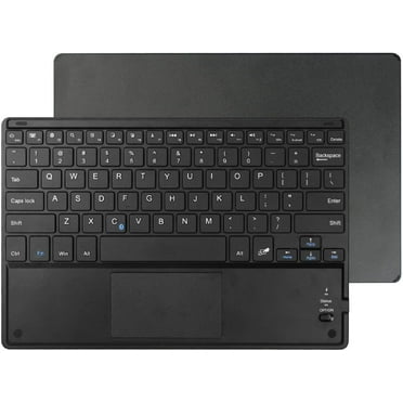 Fintie Store Ultra-Thin Wireless Bluetooth Keyboard with Built-in Multi-Touch Touchpad, Black