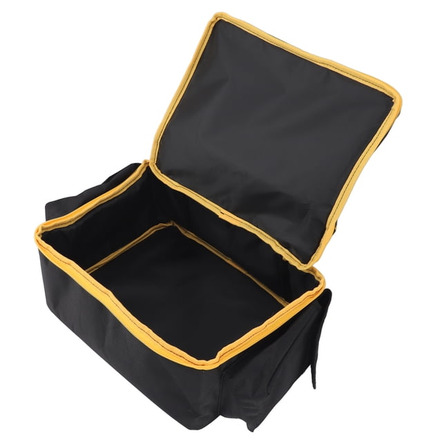 Sac Compresseur d'Air, Sac de Rangement pour Gonfleur de Pneus Double Fermeture Éclair Multiples Poches avec Poignée Rembourrée pour Batterie