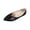 Black, variant on Womens Pointed-Toe Ballet Flat Low Heel Casual Shoes Trendy Comfy Slip On Work Daily Flat Shoes Black 37