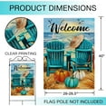 thumbnail image 2 of Welcome Fall Chair Pumpkin House Flag Double Sided, Autumn Beach Coastal Decorative Garden Yard Outdoor Large Decor, Thanksgiving Nautical Seagull Sailboat Burlap Home Outside Decoration 28x40, 2 of 6