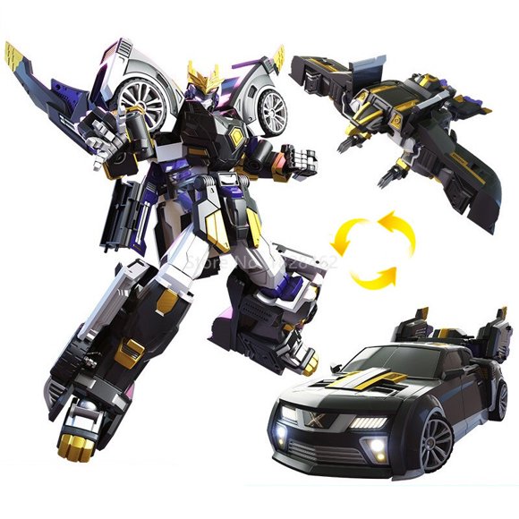 Jouets Robot Mécha de Transformation Mini Force à Trois Modes Figurines d'Action MiniForce X Véhicule de Simulation Avion Jouet de Déformation