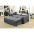 Serta Harison Queen Sofa Bed with Power Strip, Gray