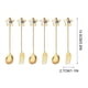 thumbnail image 3 of Puntoco Liquidación de suministros de cocina, 6 piezas, cucharas, tenedores, cucharas para revolver café, tenedores de postre, regalos de Navidad, caja, juego de adornos, decoración, 3 of 4