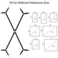 Bed Sheet Suspenders Crisscross Adjustable Fitted Sheet Holder Straps