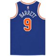 thumbnail image 2 of RJ Barrett New York Knicks Autographed 2021-2022 Blue Statement Swingman Jersey with ''2019 #3 PICK'' Inscription, 2 of 4
