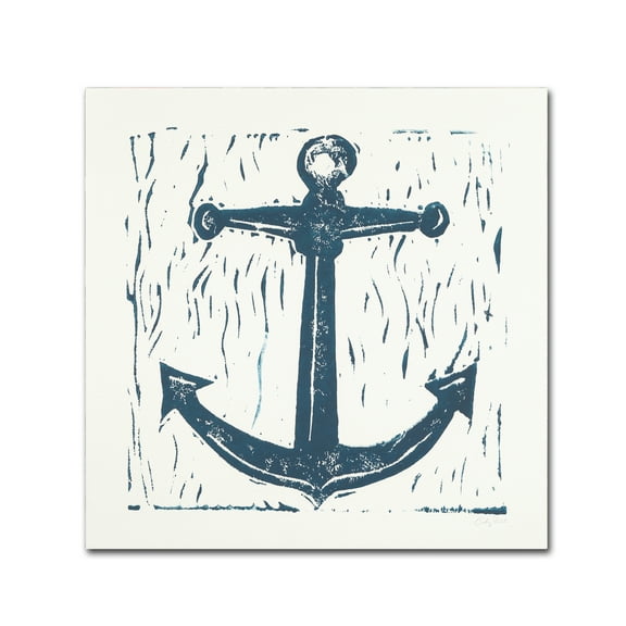 Trademark Fine Art 'Nautical Collage on White III' Canvas Art by Courtney Prahl