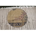 thumbnail image 3 of Turkish Rug, Circle Rug, 2.9x2.9 ft, Handmade Rug, Small Rug, Round Rug, Wool Rug, Oushak Rug, Organic Rug, Oriental Rug, Vintage Rug, 7232, 3 of 10