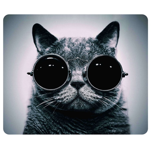 CAT-1 Mouse Pad Cute Cat Picture Anti-Slip Gaming Mouse Mat Replacement for PC Computer Laptop