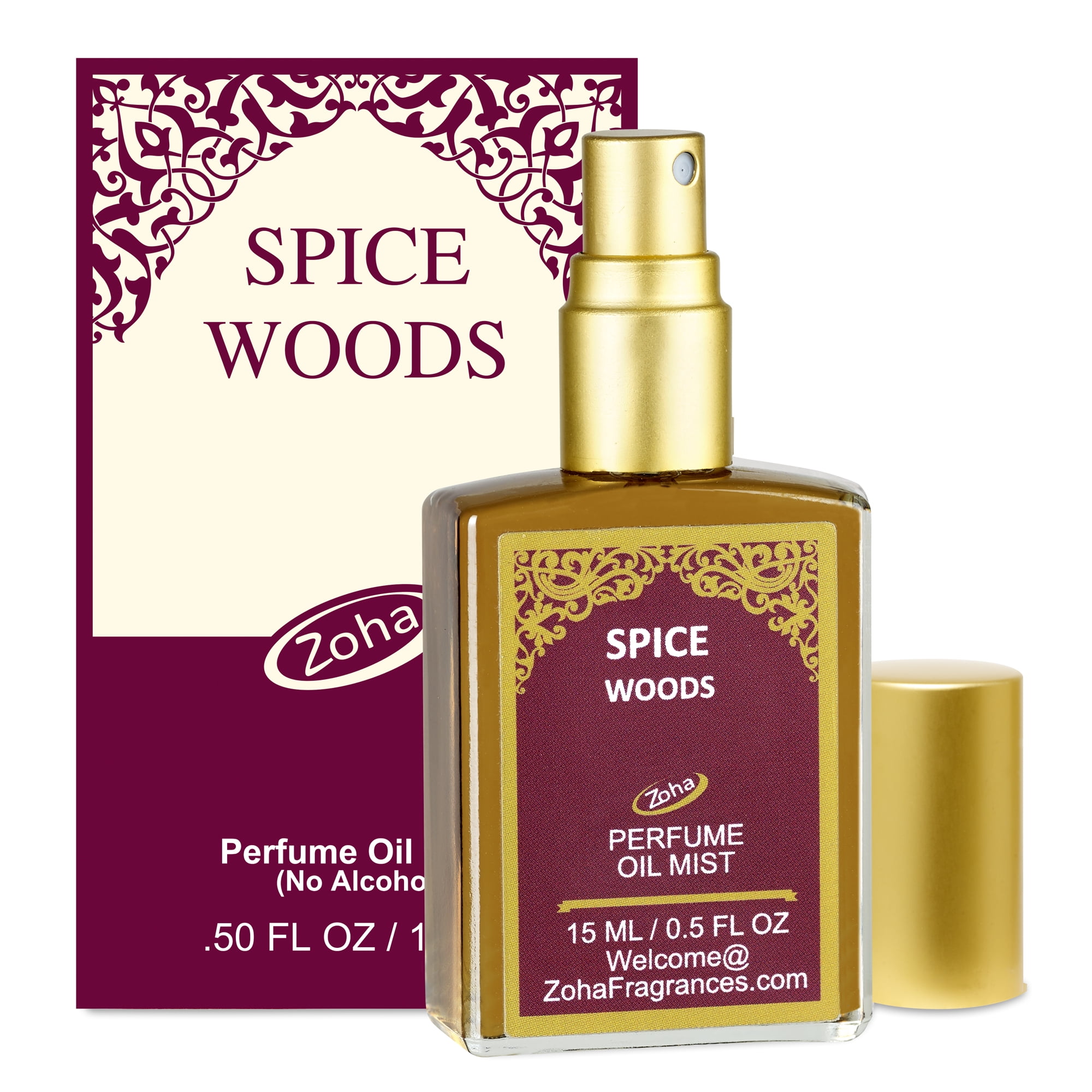 Spice Woods Perfume Oil Mist (No Alcohol) Essential Oils and Clean