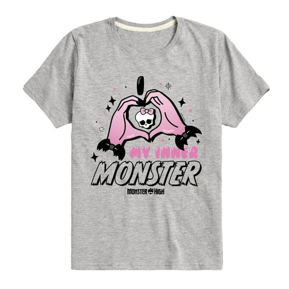 Monster High - I Heart My Inner Monster - Toddler And Youth Short Sleeve Tee
