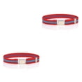thumbnail image 4 of Qarigey Cinturón de cintura Hebilla de imán fácil Suministros de armario multicolores duraderos Correas de cintura para niños Niñas tiras rojas tiras rojas magnéticas 2piezas Qarigey CBP216194, 4 of 5