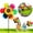 Multicolour, variant on Sunflower Lawn Pinwheels Wind Spinners Large Windmill Pinwheel for Garden,Yard,Party Outdoor Decor (14x30in Sunflower Pinwheels)