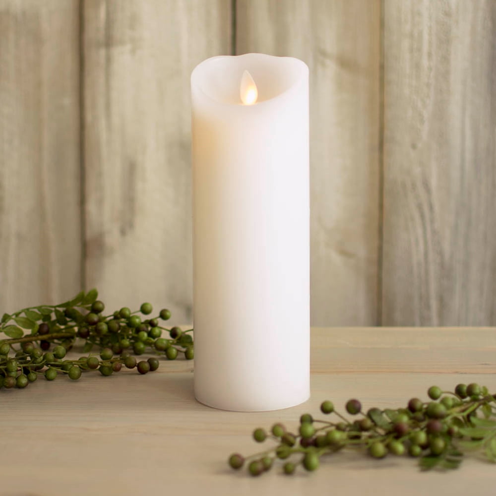 Wedding Lights Luminara Wax Pillar Candle Battery Operated Moving Flame