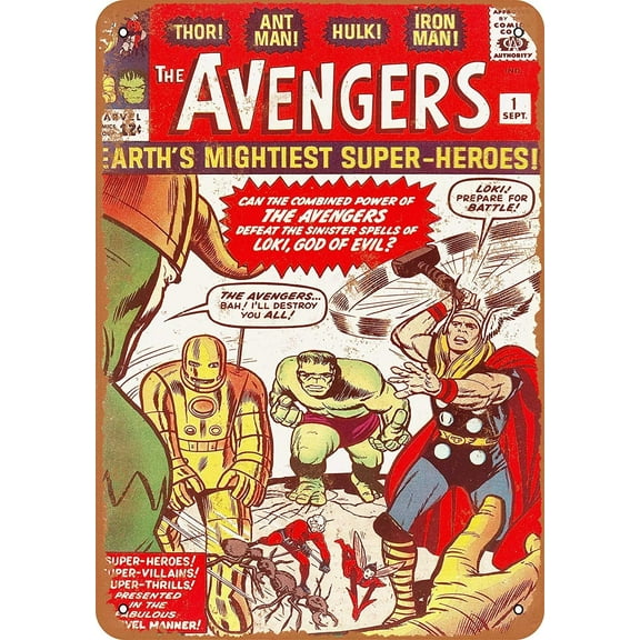 Tin Sign For Avengers #1 Metal Sign 12 X 8 Inches Retro Vintage Decor