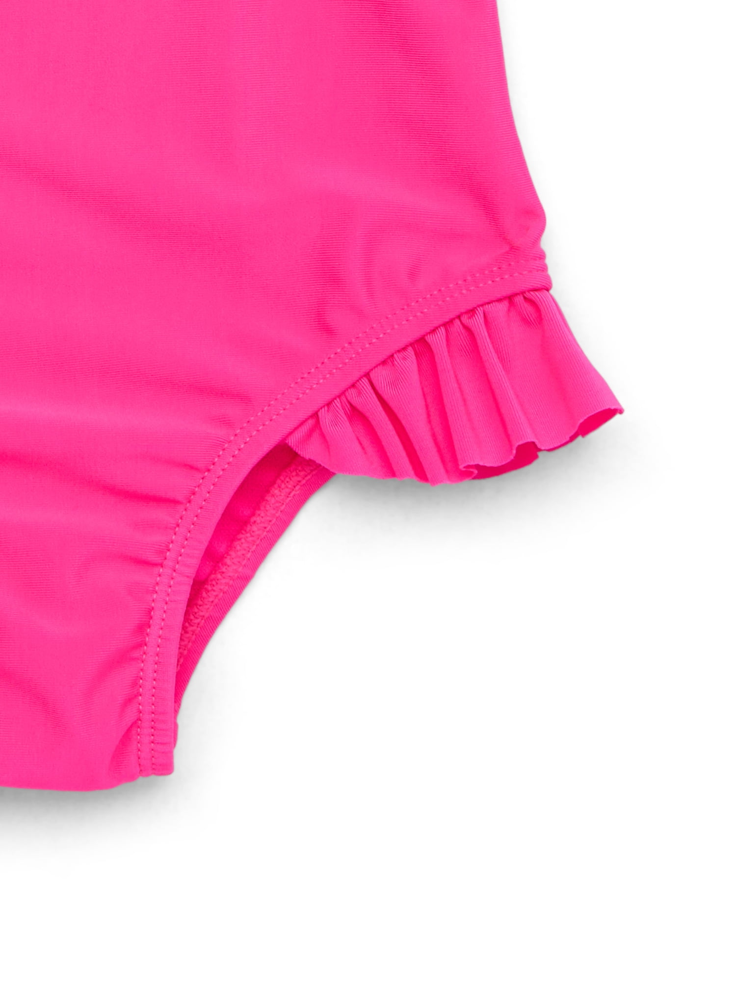 Wonder Nation Toddler Girl One- Piece Ruffle Swimsuit, Sizes 12M-5T