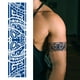 thumbnail image 4 of (Juego GZBH 5-8) 4 pegatinas semipermanentes para tatuajes con brazalete patrón serie bodegones pegatinas para tatuajes corporales 240x63 mm (B), 4 of 9