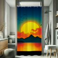thumbnail image 2 of RKSupls Waterproof Shower Curtain, Serene Tropical Sunset Two Palms Polyester Shower Curtain with Hooks for Chic Elegant Home Bathtub Bathroom Decor Washable Curtains, 2 of 6