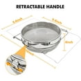 thumbnail image 3 of 1-Pack Stainless Steel Honey Strainer, Double Layer Filter, 9.4 Inch Bowl with Extendable Arms, Fits 5 Gallon Bucket, 3 of 6