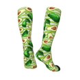 thumbnail image 4 of Balery Avocado Green Striped Fun Novelty Socks Men'S Women'S Crew Socks Funny Crazy Novelty Socks Quirky And Cool Socks, 4 of 9
