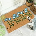 thumbnail image 4 of Halloween Decorations Outdoor Spring and Summer Small Blue Flower Carpet Floor Mats, 4 of 5