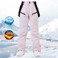 thumbnail image 4 of GZWYHT Cargo Pants Women,Work Pants,Women's Insulated Bib Overalls Solid Color Suspenders Trousers,Pants for Women,Palazzo Pants,Cargo Sweatpants,Pink,M, 4 of 8