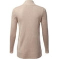 thumbnail image 2 of Cielo Women & Plus Open Front Drape Classic Knit Cardigan With Pockets, 2 of 5