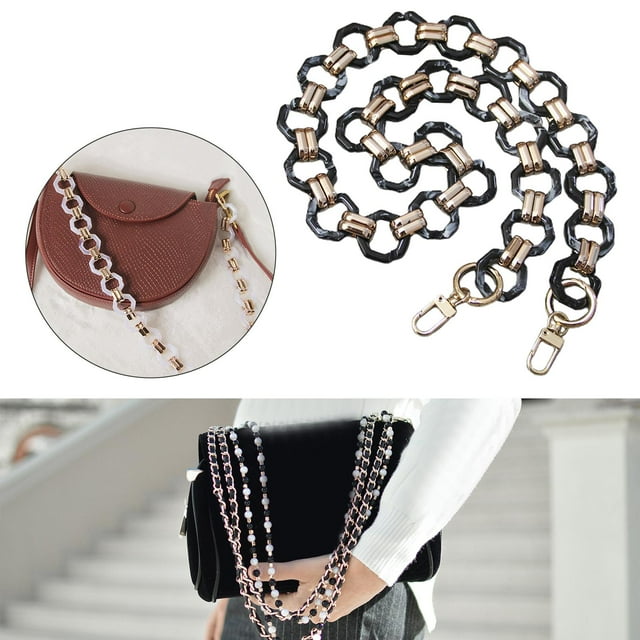 Cadena de repuesto Colcomx para bolso DIY Negro 31.50 pulgadas