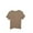 Coffee, variant on Jalioing Kids Solid Color Basic T Shirt Short Sleeve Crew Neck Cotton Tees 2-8 Years Boys Girls Summer Casual Shirts