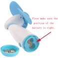thumbnail image 5 of Mini Handheld Fan Personal Fan Battery Soft Foam Blades Powered for Home and Travel 2PC Blue, 5 of 5