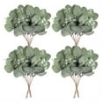 thumbnail image 2 of 24Pcs Artificial Eucalyptus Stem Branches Round Eucalyptus Leaf with White Flower Decor Artificial Wedding Decor Plant, 2 of 5