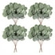 thumbnail image 1 of 24 piezas de ramas de eucalipto artificiales, hojas de eucalipto redondas con flores blancas, decoración artificial para bodas, 1 of 12