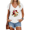 White, variant on UNISHE Women's Rose Bouquet Graphic T-Shirt Romantic Botanical flower Print Everyday Top