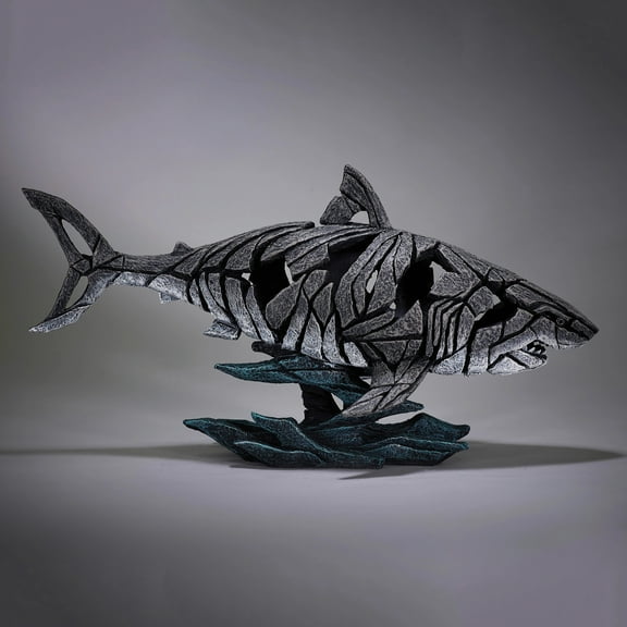 Edge Sculpture Shark Figure Figurine 12.2in H