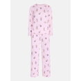 thumbnail image 5 of Joyspun Women's Essential Sleep Top and Pants, 2-Piece Pajama Set, Sizes XS-3X, 5 of 5
