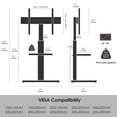 thumbnail image 2 of FITUEYES Iron Base Universal Floor TV Stands for 32-70 Inch TVs With Swivel and Tilt Function,Black, 2 of 5